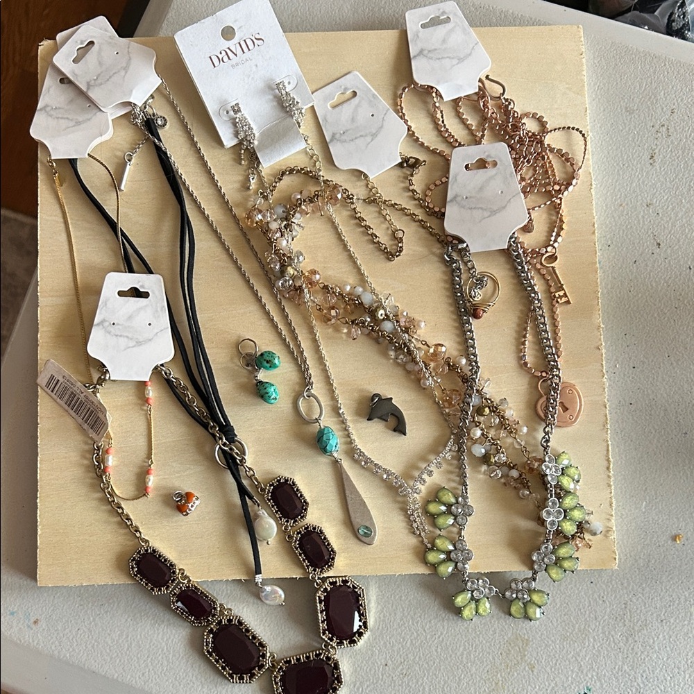 Silver and Gold colored Women's Jewelry Set